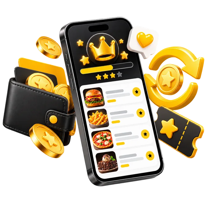 Fidelidade e cashback para clientes do restaurante