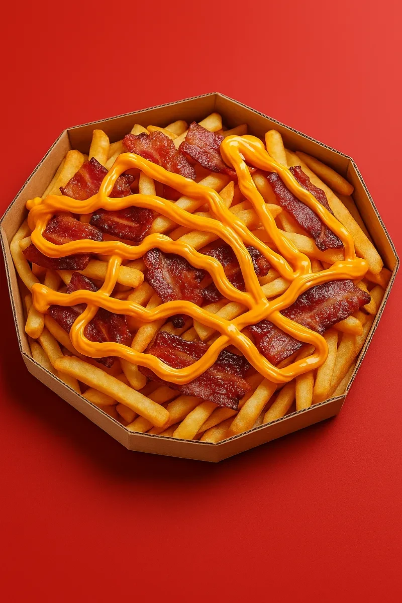 Batata com bacon e cheddar